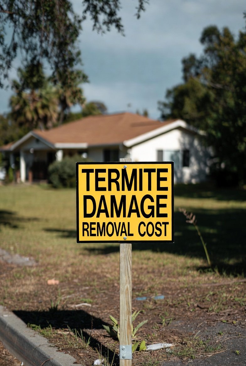 Damage Progression Diagram Alt: termite damage progression hidden wood to structural failure