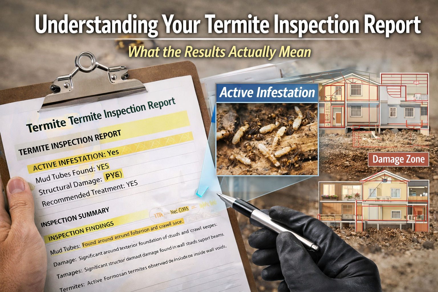 Termite Inspection Report Explained